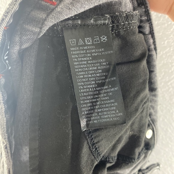 BDG Kick Flare High Rise Cropped Black Jeans - Picture 16 of 16